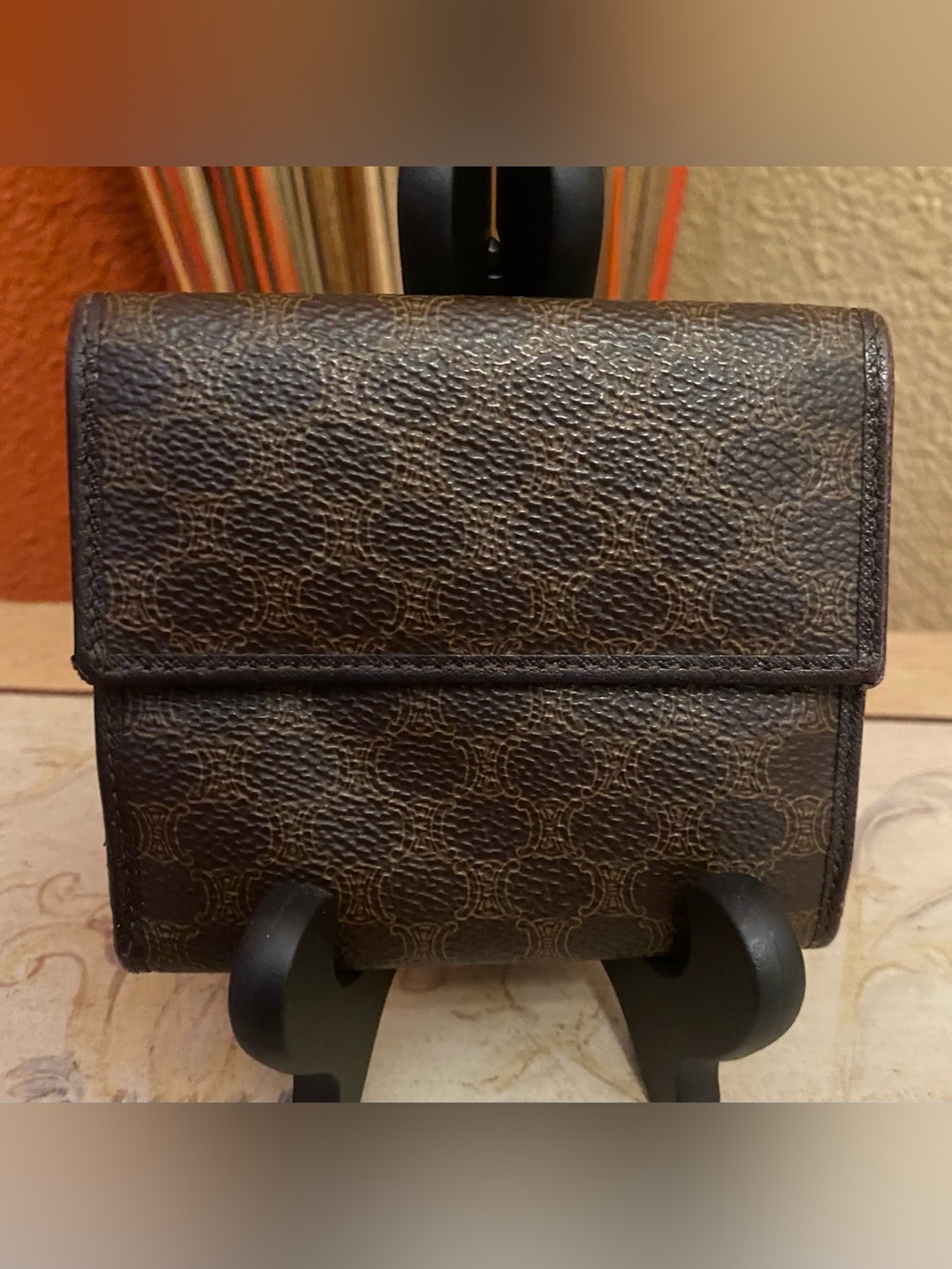 Céline - VINTAGE - EUC - Macadam Triomphe Bifold Wallet. - Picture 3 of 10